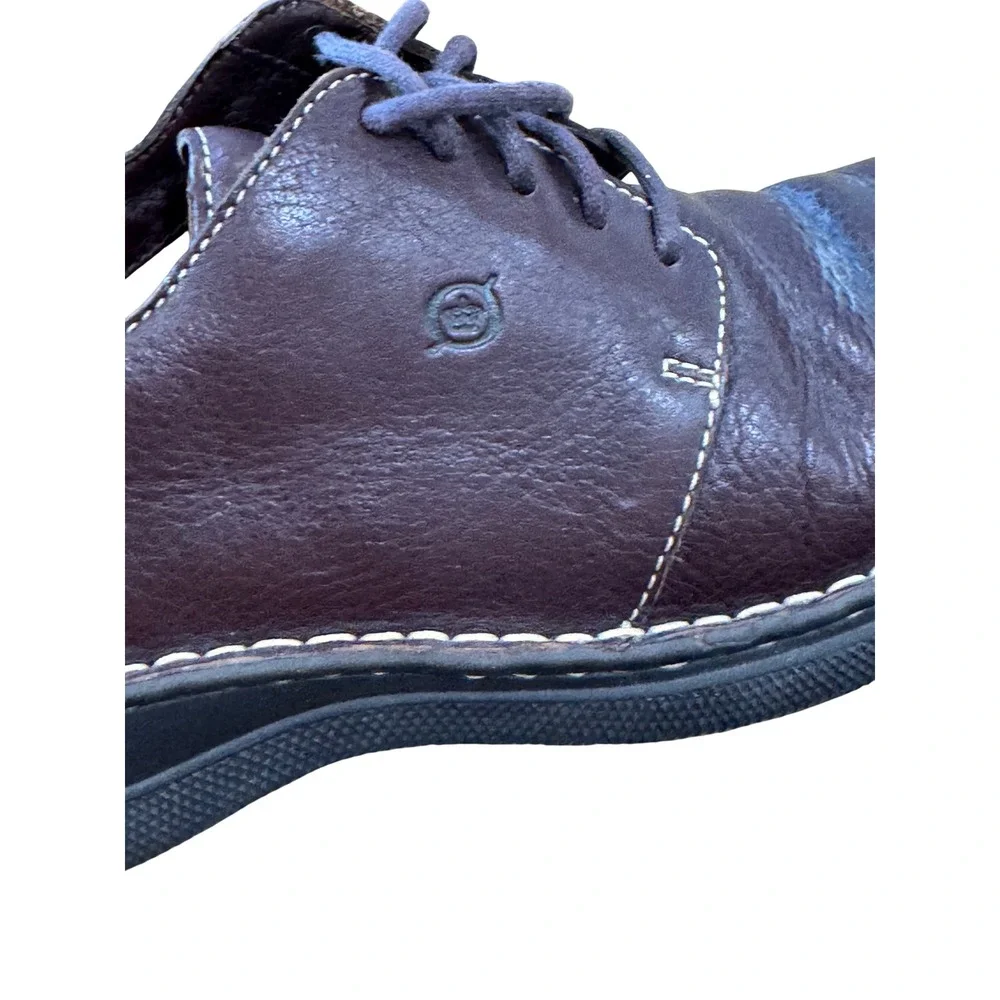 Born Leather Oxford Shoes Mens 10 Brown Lace Up Handcrafted Comfort Gorpcore